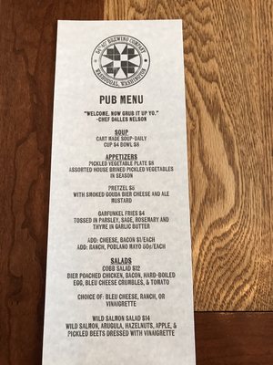 Menu photo 6 54-40 Brewing Washougal, WA
