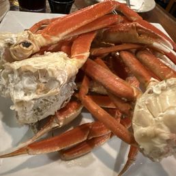 Crab legs on buffet