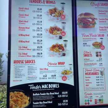 Slim Chickens - Menu - American Near Me - Celebration, Florida Slim Chickens - Menu - American Near Me - Celebration, Florida