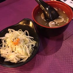 Free soup & salad with sushi order! :)