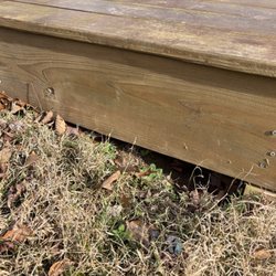 Volunteer Wildlife Control - The concrete footer that was supposed to prevent entry beneath the barrier was never installed,