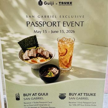 Guiji - Passport Event - Guiji x Tsuke (through 6/15/26) - Bubble Tea Near Me - San Gabriel, California Guiji - Passport Event - Guiji x Tsuke (through 6/15/26) - Bubble Tea Near Me - San Gabriel, California