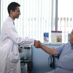 Abbas A. Anwar - Dr. Anwar with patient.