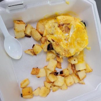 Stagecoach Restaurant - Eggs Benedict and raw potatoes! - American Near Me - Elk Grove, California