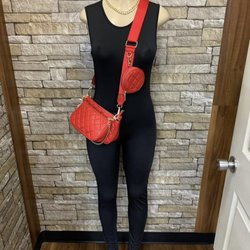 Freestyle Clothing - Black jumper with all Red Cross body bag