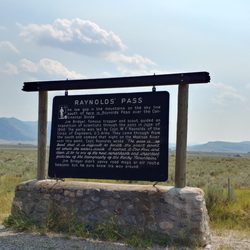 Raynolds' Pass Historical Marker - Raynolds’ Pass Historical Marker in Cameron MT