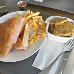 Cuban Sandwich and tostones Cuban Sandwich and tostones