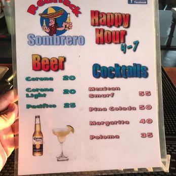 The Redneck Sombrero - Happy hour menu - Dance Clubs Near Me - Puerto Vallarta, JAL