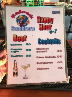 Menu photo 1 The Redneck Sombrero Puerto Vallarta, JAL