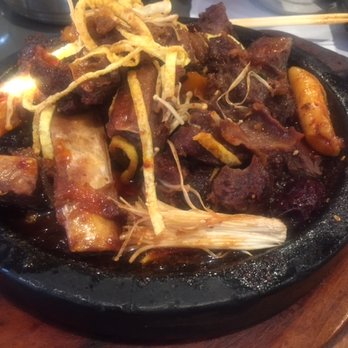 Tofu Plus - Spicy Kalbi-jim, sorry for potato quality, wish there were some veggies, but that's what the banchan is for! - Korean Near Me - Cupertino, California Tofu Plus - Spicy Kalbi-jim, sorry for potato quality, wish there were some veggies, but that's what the banchan is for! - Korean Near Me - Cupertino, California