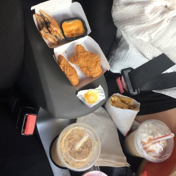 McDonald's - a tray of food in the back seat of a car - Burgers Near Me - Port Saint Lucie, Florida