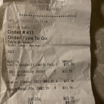 Jollibee - 10 pcs but only got 8 - Chicken Shop Near Me - Alexandria, Virginia Jollibee - 10 pcs but only got 8 - Chicken Shop Near Me - Alexandria, Virginia