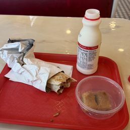 Chicken Doner with Ayran +baklava