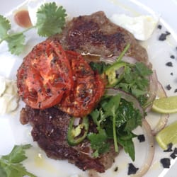 Leaf & Vine - Minute steak with lime salsa
