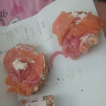 Pura Vida Miami - Extra smoked salmon on an untoasted bagel because of their unorganized Door Dash, SUPER ridiculous! - Breakfast & Brunch Near Me - North Miami, Florida Pura Vida Miami - Extra smoked salmon on an untoasted bagel because of their unorganized Door Dash, SUPER ridiculous! - Breakfast & Brunch Near Me - North Miami, Florida
