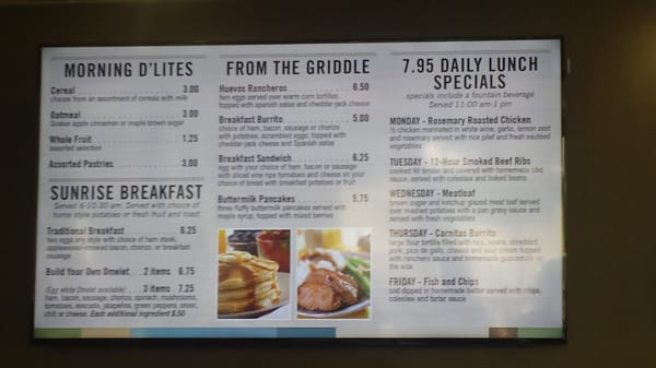 Menu photo 5 Flightline Cafe Port Hueneme, CA