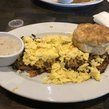 Maple Bacon Restaurant - Southern Sausage Stacker - American Near Me - Plano, Texas Maple Bacon Restaurant - Southern Sausage Stacker - American Near Me - Plano, Texas