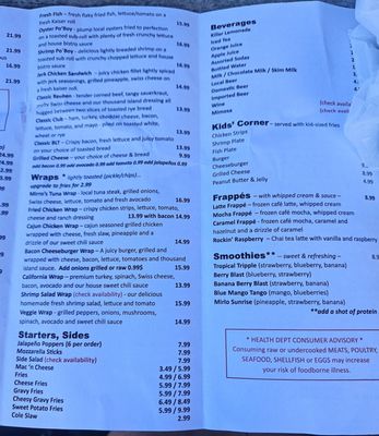 Menu photo 2 Mirro's Cafe Waves, NC Menu photo 2 Mirro's Cafe Waves, NC