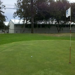 Always nice to hit a green, even if it's only 40 yards away. Always nice to hit a green, even if it's only 40 yards away.