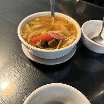 Thai House - Small Shrimp Tom Yum Soup - Thai Near Me - Modesto, California