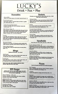 Menu photo 2 Lucky's on Louise Sioux Falls, SD Menu photo 2 Lucky's on Louise Sioux Falls, SD