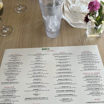 Dave's Italian Eatery - Menu - Italian Near Me - Gilbert, Arizona