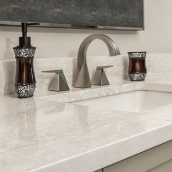 Upstate Granite Solutions - Ironsbridge Cambria Quartz Vanity - Countertop Installation Near Me - Greenville, South Carolina Upstate Granite Solutions - Ironsbridge Cambria Quartz Vanity - Countertop Installation Near Me - Greenville, South Carolina