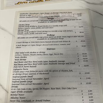 Treaux Who Dat - Menu - Soul Food Near Me - Georgetown, Mississippi