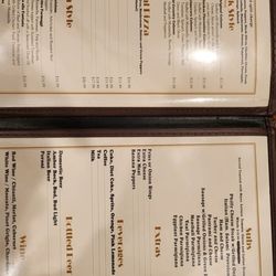 Tony & Milena's Pizzeria - Menu