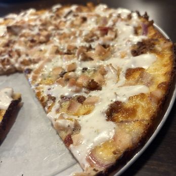 Via 313 Pizzeria - Funkadelic Chicken with garlic butter base and extra ranch drizzle - Pizza Near Me - Pearland, Texas