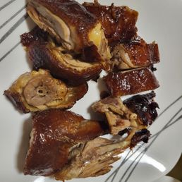 Duck reheated in air fryer