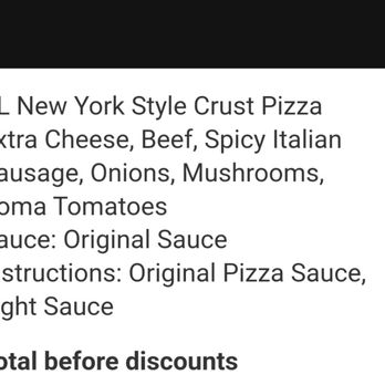 Papa Johns Pizza - Not sure why pizza says $34.73, but the total was $45.48, no service fee, as I picked it up and ordered directly on Papa John's app... - Pizza Near Me - West Liberty, Iowa Papa Johns Pizza - Not sure why pizza says $34.73, but the total was $45.48, no service fee, as I picked it up and ordered directly on Papa John's app... - Pizza Near Me - West Liberty, Iowa