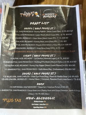 Menu photo 4 Tapp’D Belmont, CA