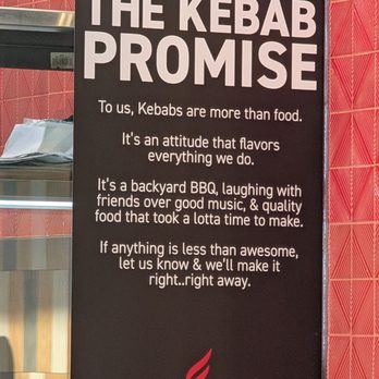 The Kebab Shop - The Kebab Promise. I don't know exactly how they'd make it right - Mediterranean Near Me - Cypress, California The Kebab Shop - The Kebab Promise. I don't know exactly how they'd make it right - Mediterranean Near Me - Cypress, California