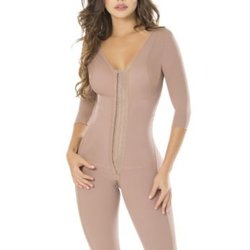 Belleza Femenina - Fajas Colombianas - BF Shapewear 7103 - Capri Girdle with Bra & Sleeves
