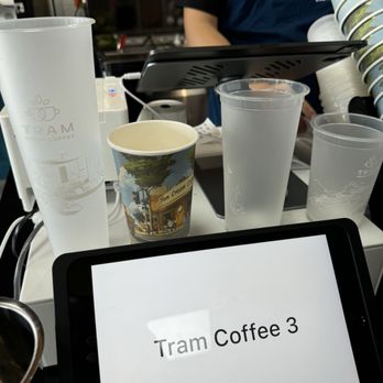 Tram Cream Coffee - 4 cup size: first 2 are for blended drinks - Cafes Near Me - Garden Grove, California Tram Cream Coffee - 4 cup size: first 2 are for blended drinks - Cafes Near Me - Garden Grove, California