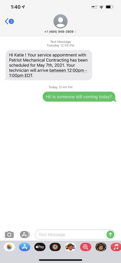 Slide of Patriot Mechanical Contracting