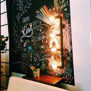 Sharp Specialty Coffee - Cute chalkboard wall in the back! - Coffee & Tea Near Me - Los Angeles, California Sharp Specialty Coffee - Cute chalkboard wall in the back! - Coffee & Tea Near Me - Los Angeles, California