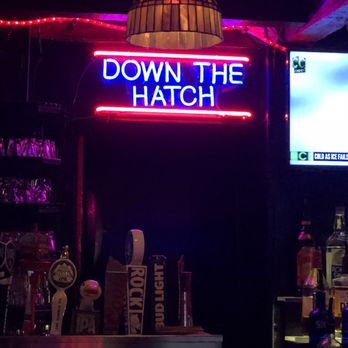 Down the Hatch - The famous sign - American Near Me - New York, New York