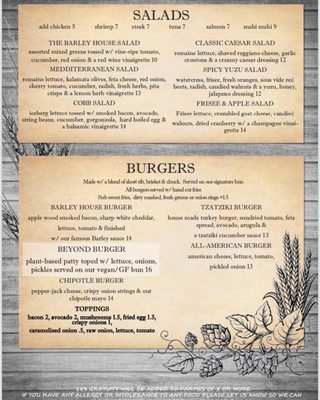 Menu photo 4 The Barley House Thornwood, NY Menu photo 4 The Barley House Thornwood, NY