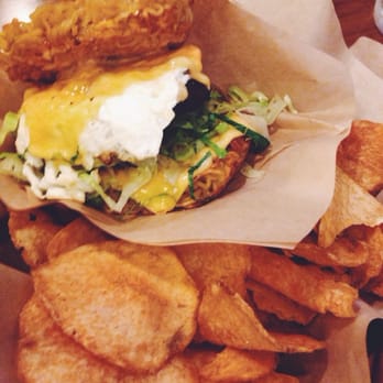 Cha Cafe - Ramen burger ($9) - Coffee & Tea Near Me - El Monte, California Cha Cafe - Ramen burger ($9) - Coffee & Tea Near Me - El Monte, California