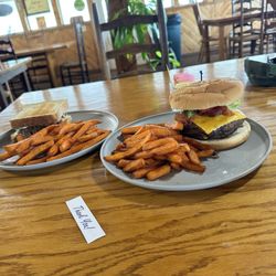 Crow's Nest - Sandwiches with sweet potato fries.