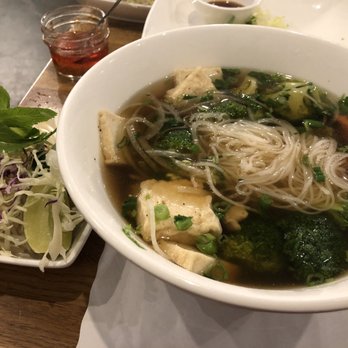PhoEver - Veggie pho with thick noddles substituted for thin rice noddles - Vietnamese Near Me - Sunnyvale, California PhoEver - Veggie pho with thick noddles substituted for thin rice noddles - Vietnamese Near Me - Sunnyvale, California