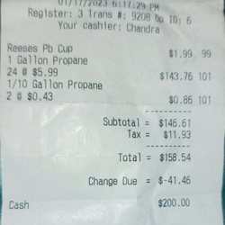 Mobil - Funny they say visit Yelp on receipt, oops.