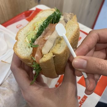 Sup's Chicken - The grilled chicken sandwich! Came with a little spatula to put the sauce wherever you wanted. - Chicken Shop Near Me - Gardena, California Sup's Chicken - The grilled chicken sandwich! Came with a little spatula to put the sauce wherever you wanted. - Chicken Shop Near Me - Gardena, California