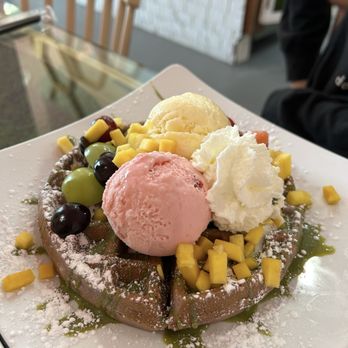 Sweet Memes - Austin - taro waffle - Desserts Near Me - Austin, Texas