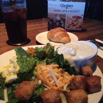 Cheddar's Scratch Kitchen - Salad with the best flaky croissant ever - Comfort Food Near Me - Tucson, Arizona Cheddar's Scratch Kitchen - Salad with the best flaky croissant ever - Comfort Food Near Me - Tucson, Arizona