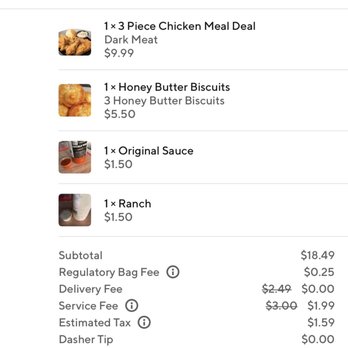 Krispy Krunchy Chicken - my order - Fast Food Near Me - San Francisco, California