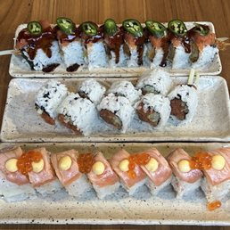 Amber Roll, Spicy Tuna Roll, Ted's Truffle Roll
