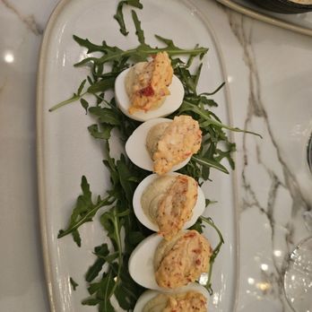 Birdie's Barroom and Kitchen - Pimento cheese deviled eggs - Cafes Near Me - Raleigh, North Carolina Birdie's Barroom and Kitchen - Pimento cheese deviled eggs - Cafes Near Me - Raleigh, North Carolina